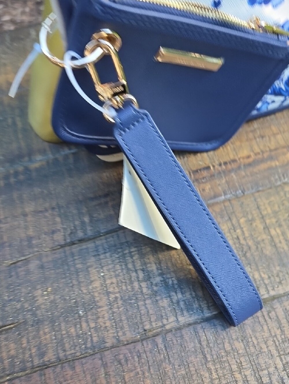 Anne Klein Blue & White Floral Wristlet Set - Picture 7 of 7